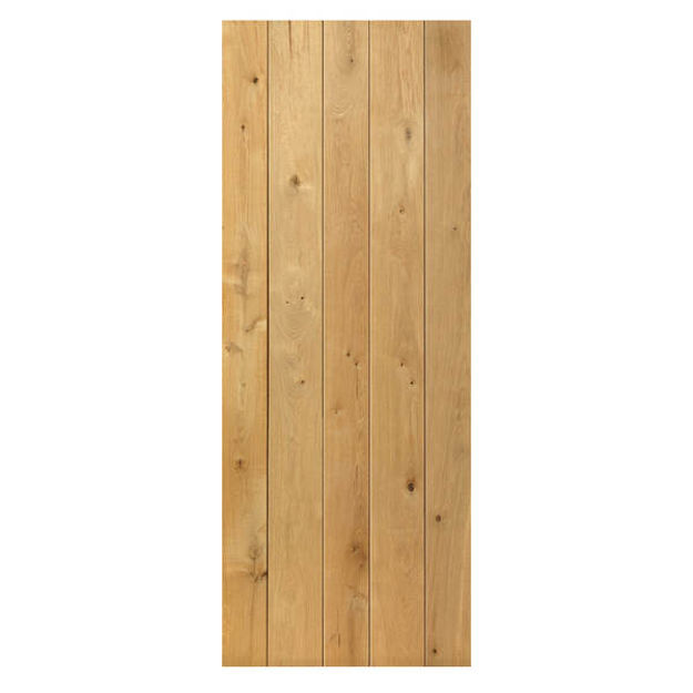 Picture of JB KIND RUSTIC OAK LEDGED & BRACED INTERNAL DOOR - UNFINISHED 40MM x 1981MM