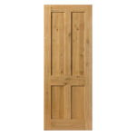 Picture of JB KIND RUSTIC OAK 4 PANEL INTERNAL DOOR - PRE FINISHED 35MM x 1981MM