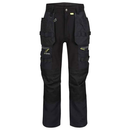 Picture of REGATTA BLACK INFILTRATE STRETCH TROUSERS