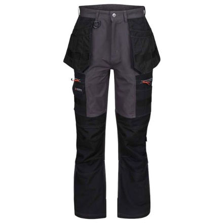 Picture of REGATTA IRON / BLACK INFILTRATE STRETCH TROUSERS