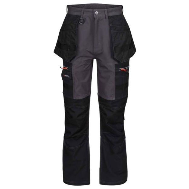 Picture of REGATTA IRON / BLACK INFILTRATE STRETCH TROUSERS