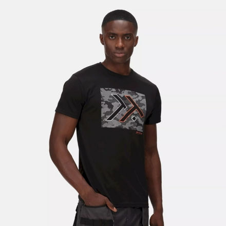 Picture of REGATTA BLACK DREAD WICKING T-SHIRT 