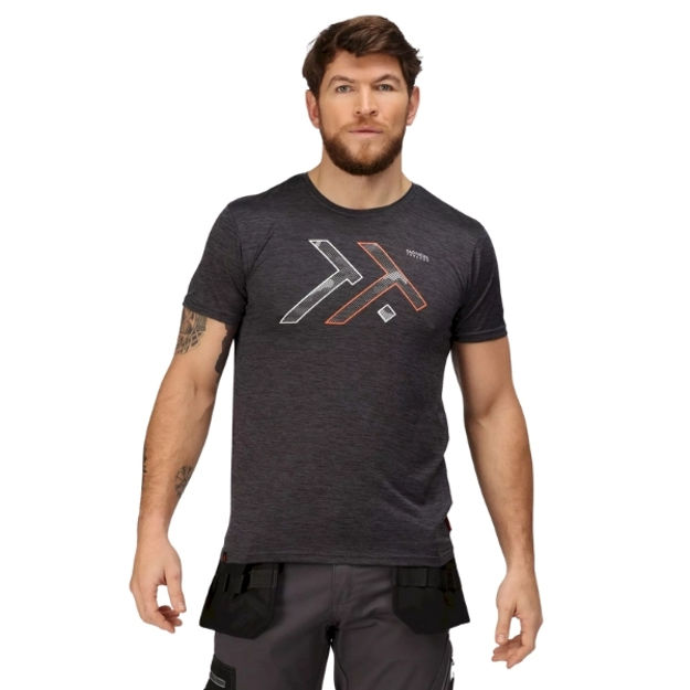 Picture of REGATTA GREY DREAD WICKING T-SHIRT 