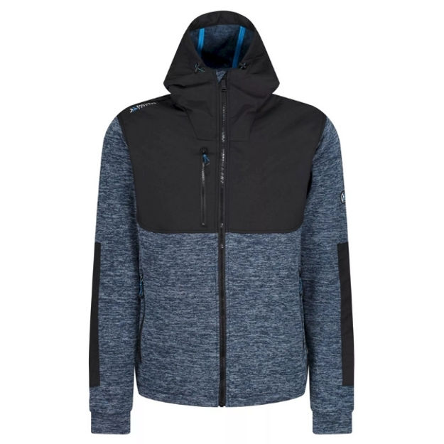 Picture of REGATTA BLUE MARL HEIST HYBRID JACKET