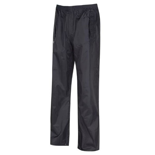 Picture of REGATTA STORMBREAK BLACK WATERPROOF OVERTROUSERS
