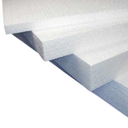 White Polystyrene Insulation Sheet 2400 x 1200mm EPS70