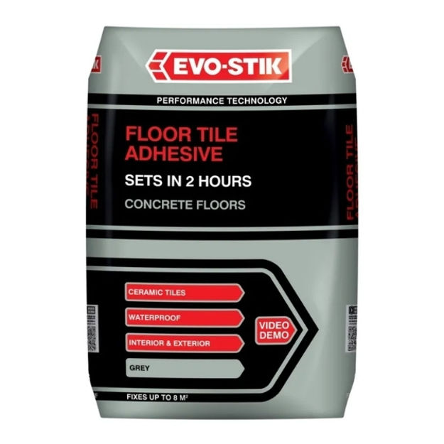 Picture of EVO-STIK FLOOR TILE ADHESIVE FAST SET 20KG