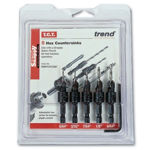 Picture of TREND SNAPPY 5 PIECE TUNGSTEN CARBIDE TIPPED COUNTERSINK SET