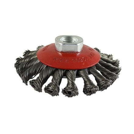 Picture of TIMCO ANGLE GRINDER BEVEL BRUSH TWISTED KNOT STEEL WIRE - 100MM