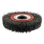 Picture of TIMCO WHEEL BRUSH WITH PLASTIC REDUCER SET CRIMPED STEEL WIRE - 150MM