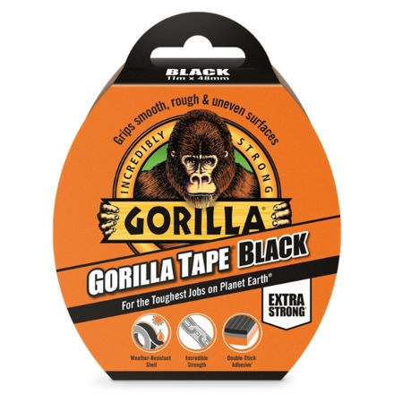Picture of GORILLA TAPE BLACK DOUBLE SIDED 11M