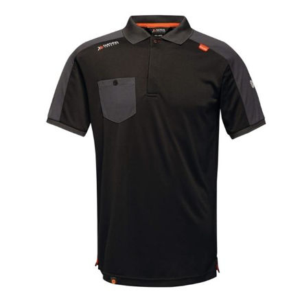 Picture of REGATTA BLACK OFFENSIVE WICKING POLO