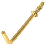 Picture of SHOULDERED SQUARE CUP HOOKS - BRASS PLATED