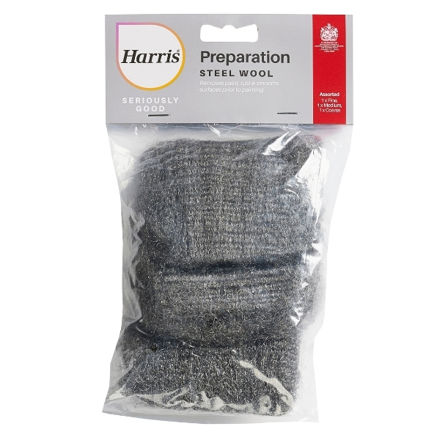 Picture of HARRIS STEEL WOOL PACK 3 ASSORTED