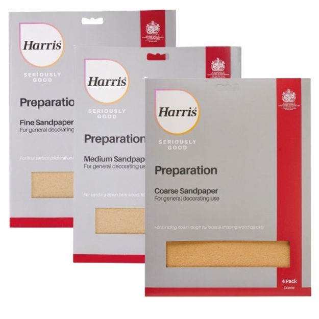 Picture of HARRIS SANDPAPER SHEETS (PACK 4)