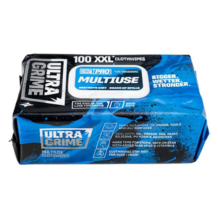 Picture of ULTRAGRIME PRO XXL+ MULTIUSE CLOTH WIPES (100 PACK)