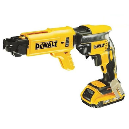 Picture of DEWALT CORDLESS 18V COLLATED DRYWALL SCREW GUN C/W 2 X 2AMP BATTERIES 