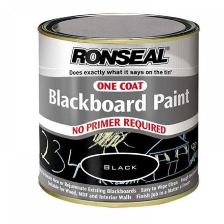 Picture of RONSEAL ONE COAT BLACKBOARD PAINT 250ML