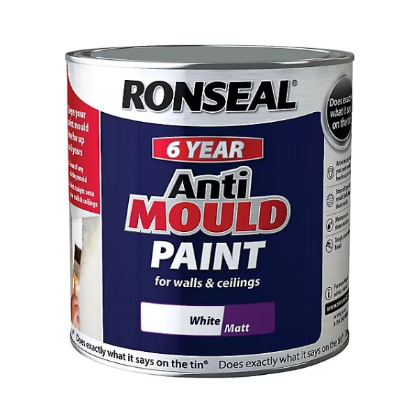 C L Jones. RONSEAL ANTI MOULD PAINT MATT WHITE