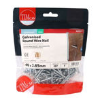 Picture of TIMCO Round Wire Nails Galvanised (0.5KG PACK)