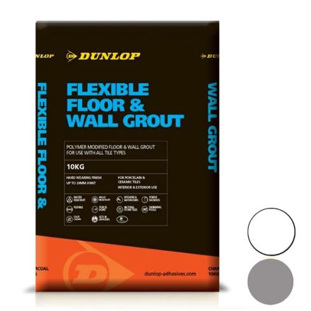 Picture of DUNLOP FLEXIBLE FLOOR AND WALL GROUT 10KG