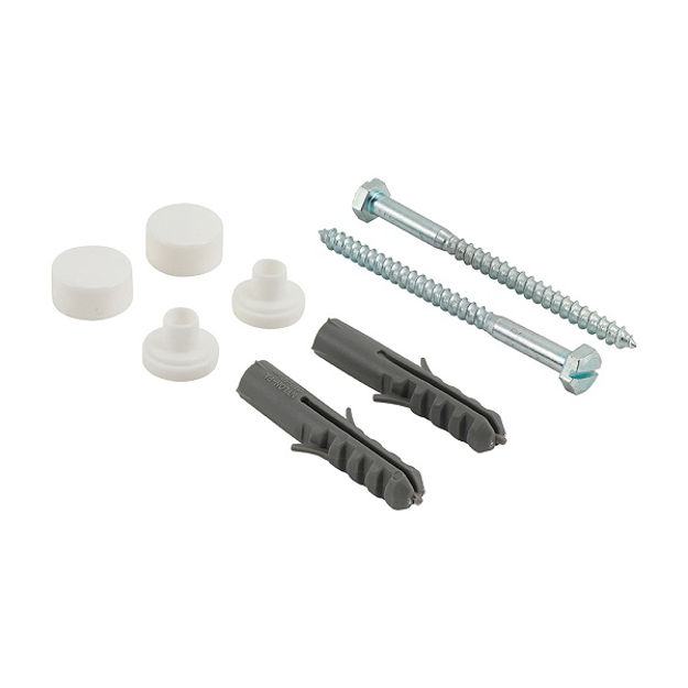 Picture of TIMCO TOILET PAN/BIDET FIXING KIT 6 X 80MM HEX HEAD SCREW