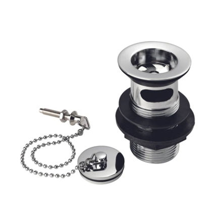 Picture of METHVEN DEVA SLOTTED BASIN WASTE COMPLETE WITH BRASS PLUG 1 1/4"