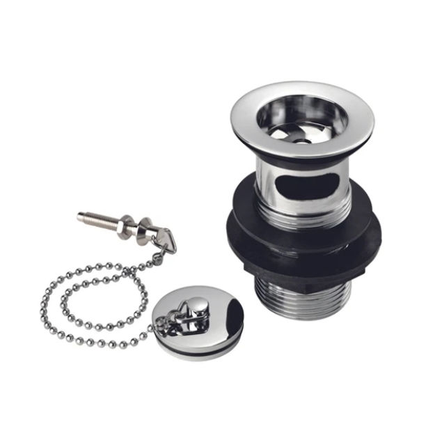 Picture of METHVEN DEVA SLOTTED BASIN WASTE COMPLETE WITH BRASS PLUG 1 1/4"