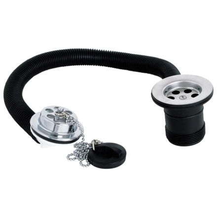 Picture of METHVEN DEVA 1 1/2" PLASTIC BATH WASTE WITH OVERFLOW AND PLUG