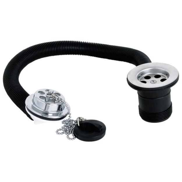 Picture of METHVEN DEVA 1 1/2" PLASTIC BATH WASTE WITH OVERFLOW AND PLUG
