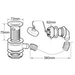 Picture of METHVEN DEVA 1 1/2" BRASS BATH WASTE WITH BRASS PLUG