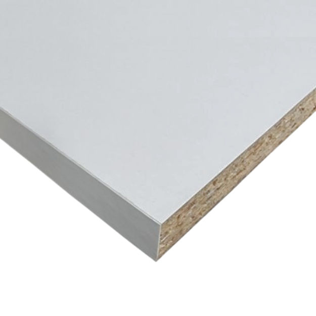Picture of MELAMINE COOL GREY FACED CHIPBOARD 15MM X 2440MM MFC