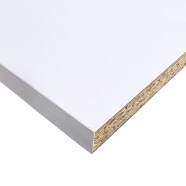 Picture of MELAMINE WHITE FACED CHIPBOARD 15MM X 2440MM MFC