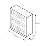Picture of RED AIR BRICK VENT LOUVRE LIST NO.365
 215 X 215MM