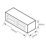 Picture of BLACK AIR BRICK VENT LOUVREN LIST NO.363
 215 X 65MM