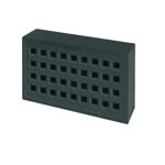 Picture of BLACK AIR BRICK VENT SQUA HOLE LIST NO.351
 215 X 140MM