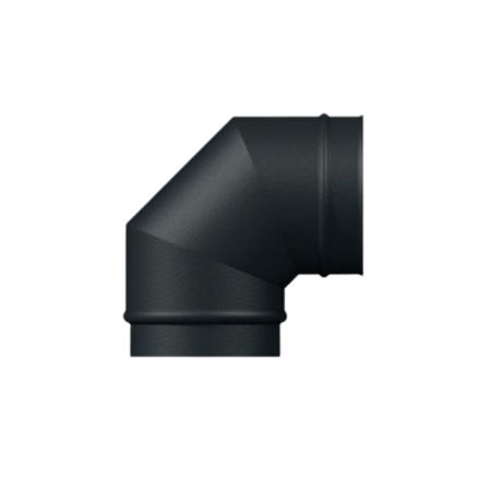 Picture of MIDTHERM VITRELUX VITREOUS ENAMEL 90° FLUE PIPE ELBOW 125MM