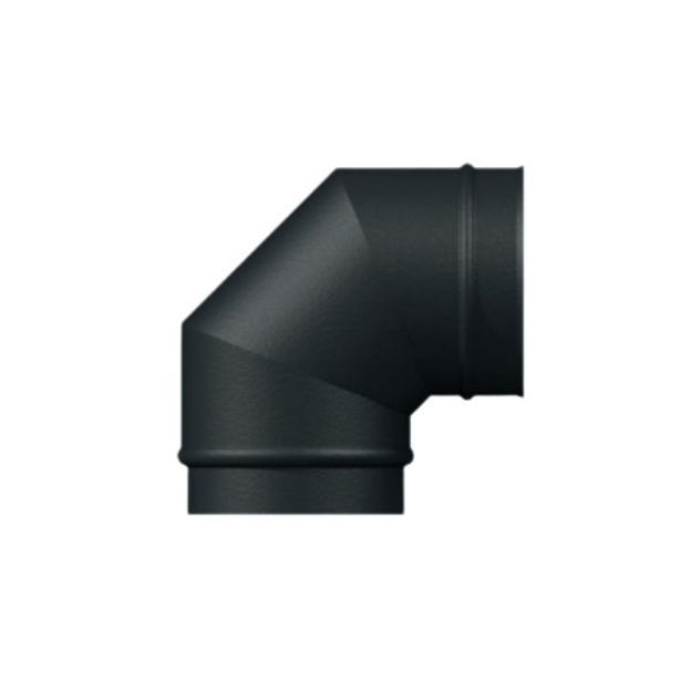 Picture of MIDTHERM VITRELUX VITREOUS ENAMEL 90° FLUE PIPE ELBOW 125MM