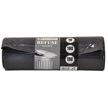 Picture of CENTURION HEAVY DUTY REFUSE SACKS 100L (10 PACK)