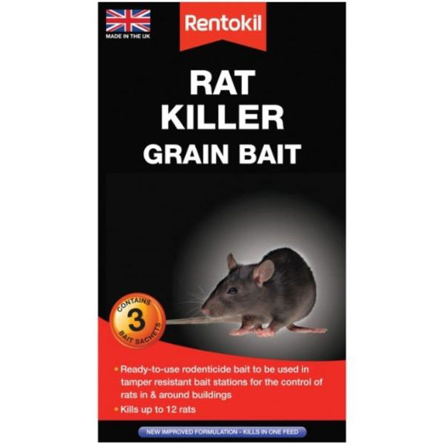Picture of RENTOKIL RAT KILLER GRAIN BAIT (3 PACK)