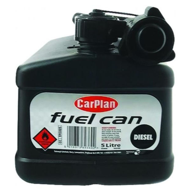 Picture of CARPLAN BLACK DIESEL FUEL CAN - 5 LITRE