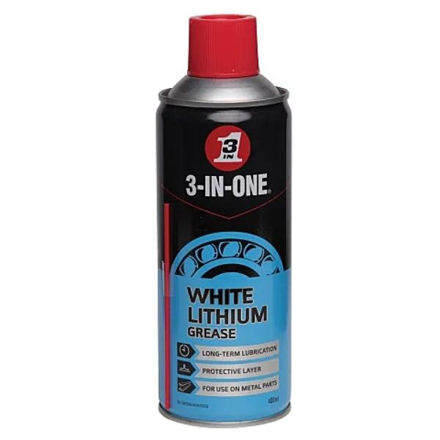 Picture of 3 IN ONE WHITE LITHIUM SPRAY GREASE 400ML