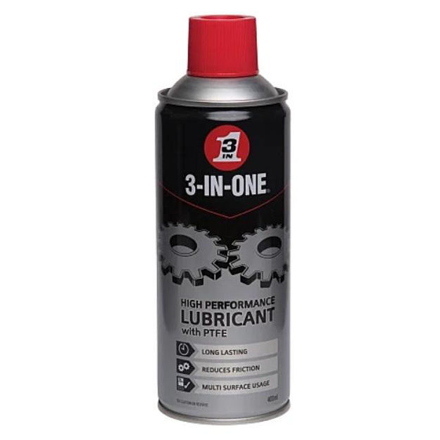 Picture of 3 IN ONE HIGH PERFORMANCE LUBRICANT WITH PTFE 400ML SPRAY