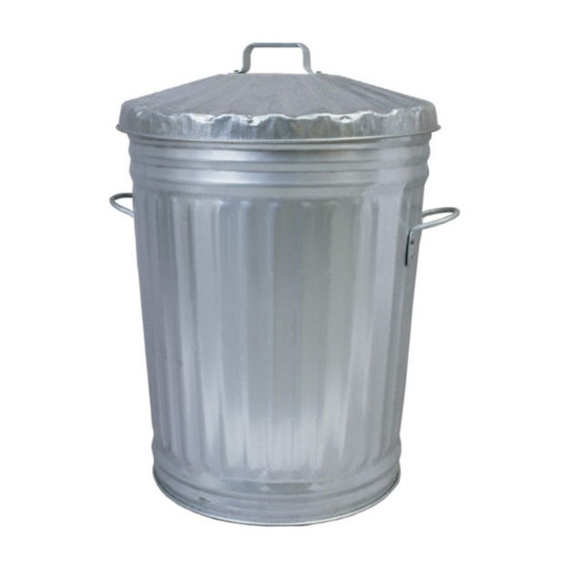 Picture of GALVANISED DUSTBIN & LID 90L