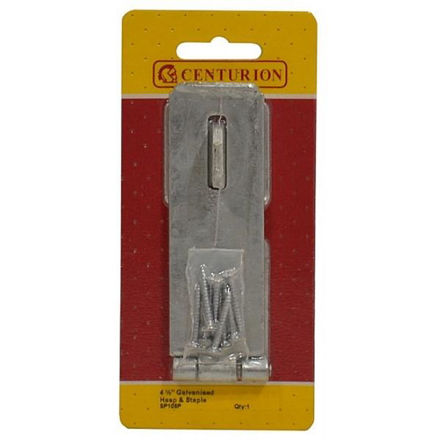Picture of SAFETY HASP AND STAPLES - BZP 115MM (4 1/2")