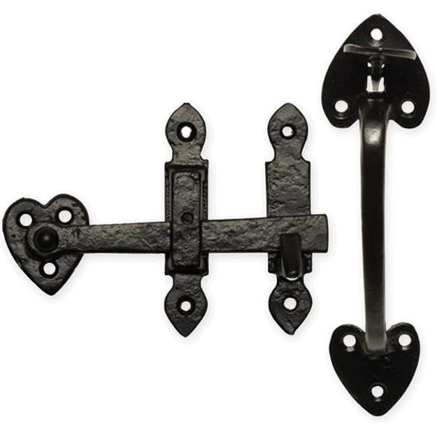 Picture of ANTIGUE BLACK SUFFOLK LATCH