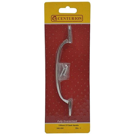 Picture of SOLID BRASS SASH HANDLE CHROME PLATED 150MM