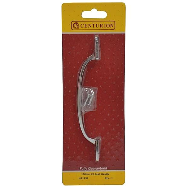Picture of SOLID BRASS SASH HANDLE CHROME PLATED 150MM