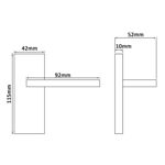 Picture of PCP VIC STRAIGHT PRIVACY HANDLES