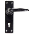 Picture of ANTIQUE BLACK STRAIGHT LEVER LOCK HANDLES